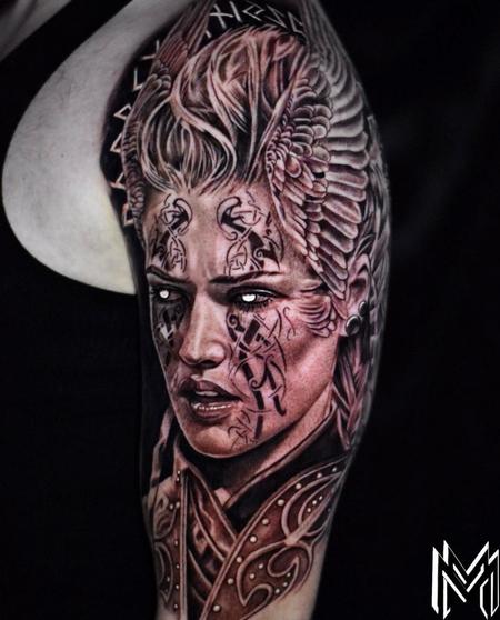 Tattoos - Matt Morrison Valkyrie Woman - 144649